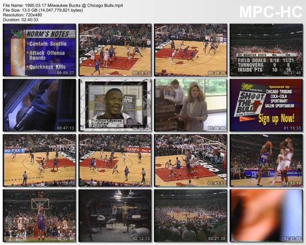 17.march 1995	Chicago - Milwaukee   87-86