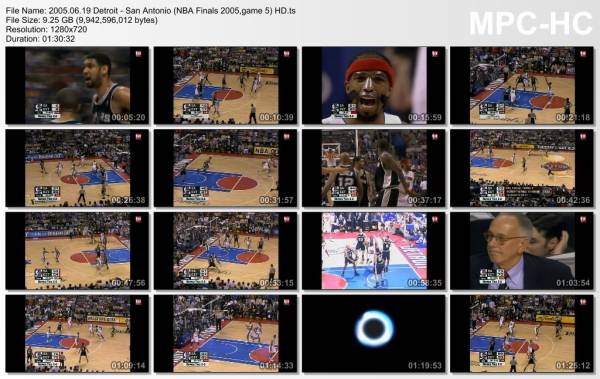 19.jun 2005	Detroit - San Antonio (NBA Finals 2005,game 5)   95-96 (OT)