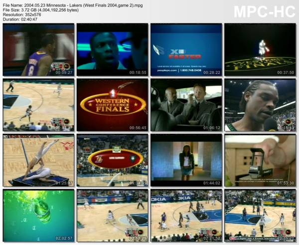 23.may 2004	Minnesota - Lakers (West Finals 2004,game 2)   89-71