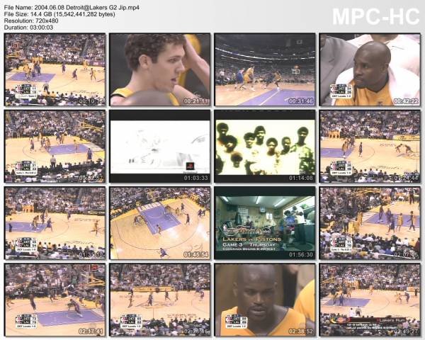 8.june 2004	Lakers - Detroit (NBA Finals 2004,game 2)   99-91 (OT)