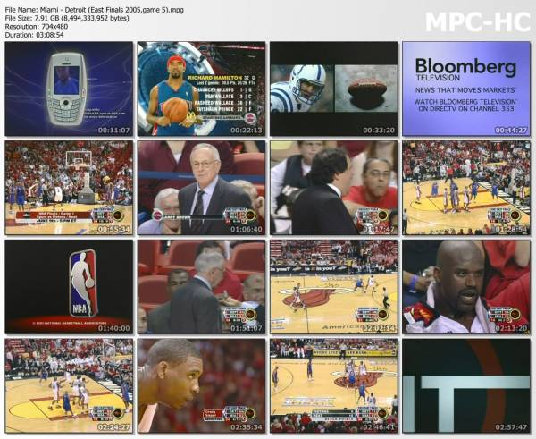 2.jun 2005	Miami - Detroit (East Finals 2005,game 5)   88-76