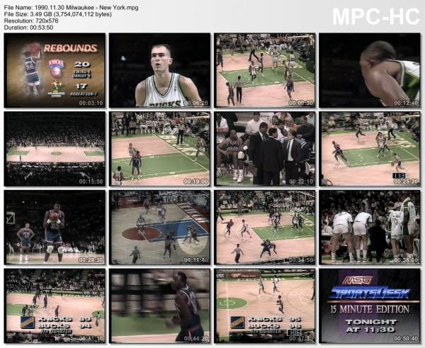 30.november 1990	Milwaukee - New York   103-97