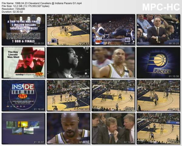 23.april 1998	Indiana - Cleveland (East 1st Round 1998,game 1)   106-77