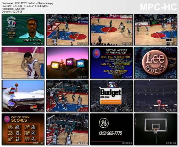 26.december 1990	Detroit - Charlotte   102-94