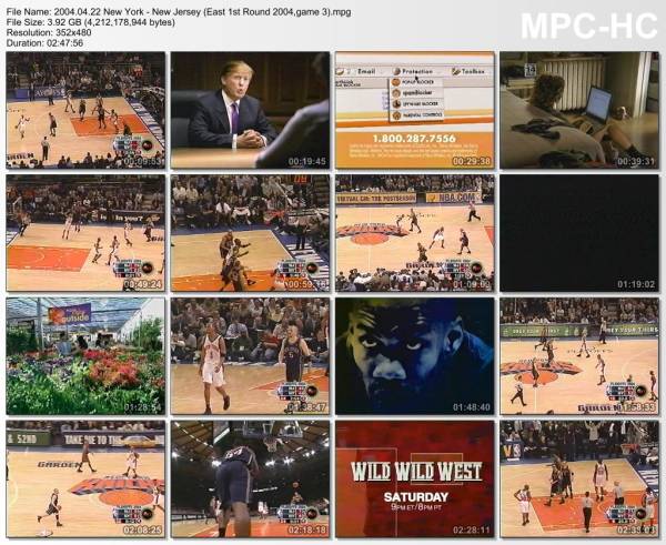 22.april 2004	New York - New Jersey (East 1st Round 2004,game 3)   78-81
