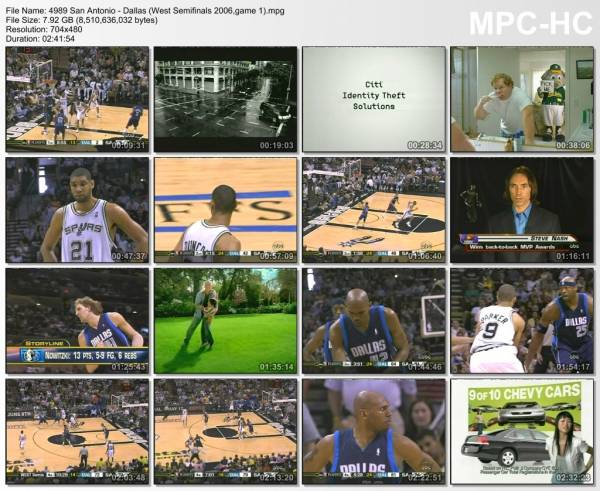 7.may 2006	San Antonio - Dallas (West Semifinals 2006,game 1)   87-85