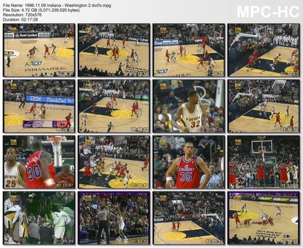 9.november 1996	Indiana - Washington   103-100 (OT)