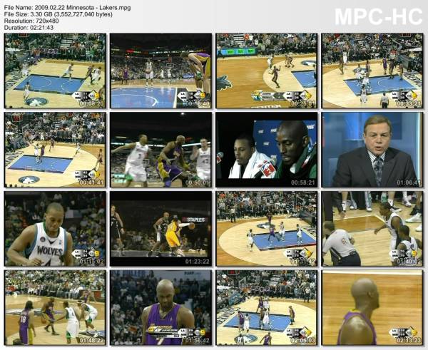 22.february 2009	Minnesota - Lakers   108-111