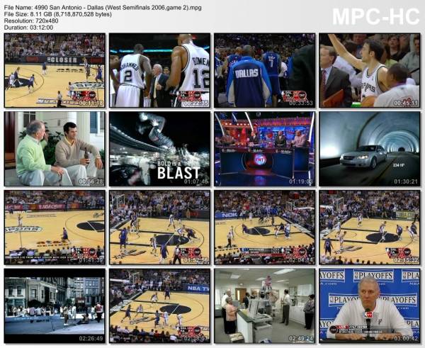 9.may 2006	San Antonio - Dallas (West Semifinals 2006,game 2)   91-113