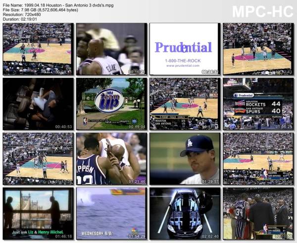 18.april 1999	San Antonio - Houston   86-83