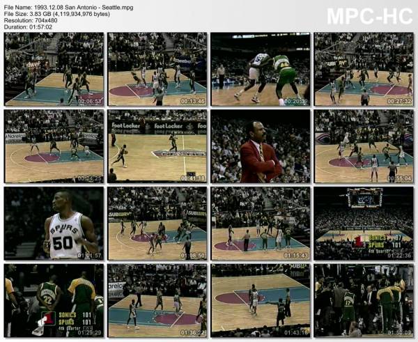 8.december 1993	San Antonio - Seattle   107-109 (OT)