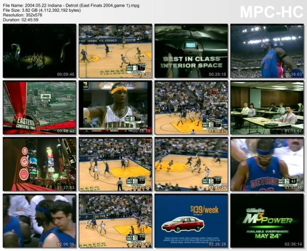 22.may 2004	Indiana - Detroit (East Finals 2004,game 1)   78-74