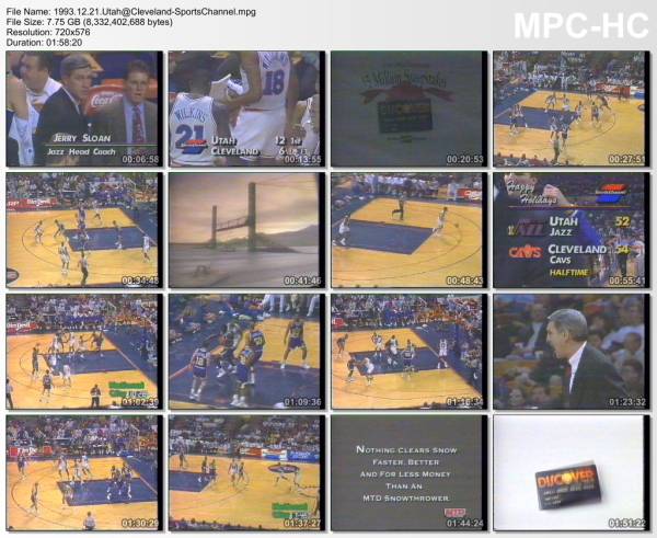 21.december 1993	Cleveland - Utah   112-97