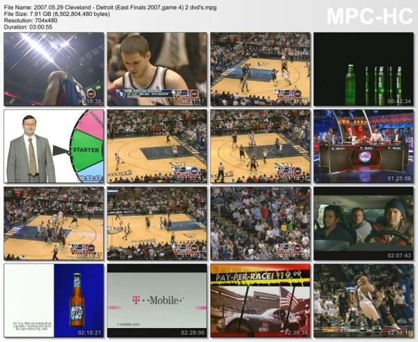 29.may 2007	Cleveland - Detroit (East Finals 2007,game 4)   91-87