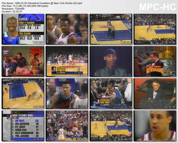 29.april 1995	New York - Cleveland (East 1st Round 1995,game 2)   84-90