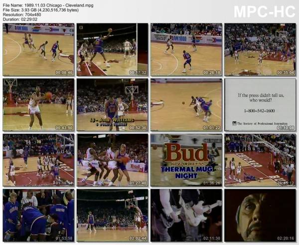 3.november 1989	Chicago - Cleveland   124-119 (OT)