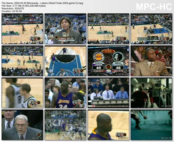 29.may 2004	Minnesota - Lakers (West Finals 2004,game 5)   98-96