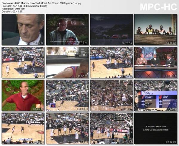 24.april 1998	Miami - New York (East 1st Round 1998,game 1)   94-79