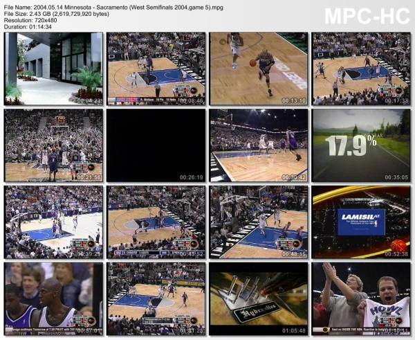 14.may 2004	Minnesota - Sacramento (West Semifinals 2004,game 5)   86-74
