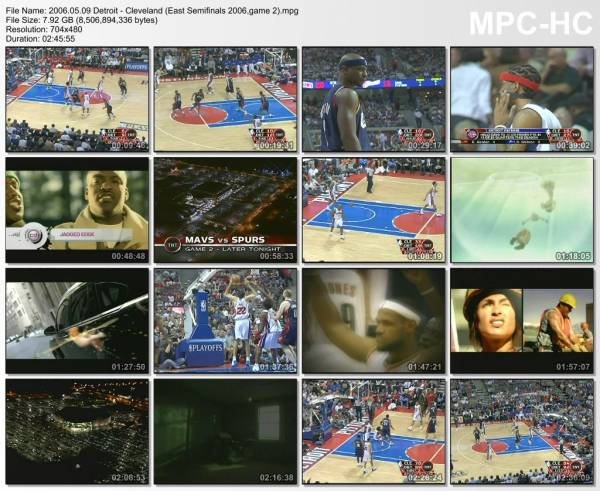 9.may 2006	Detroit - Cleveland (East Semifinals 2006,game 2)   97-91