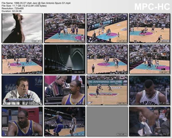 7.may 1996	San Antonio - Utah (West Semifinals 1996,game 1)   75-95