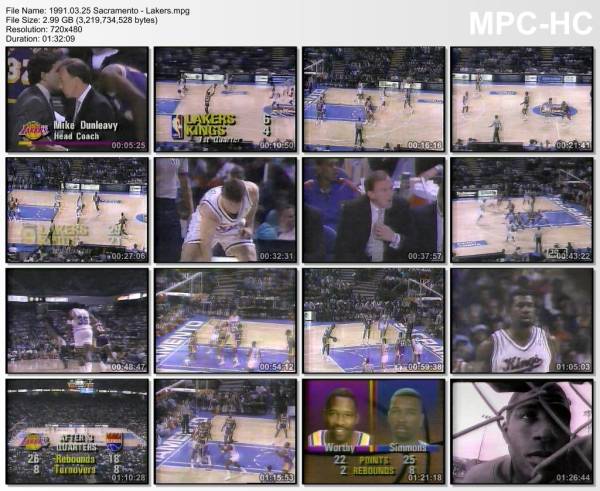25.march 1991	Sacramento - Lakers   89-99