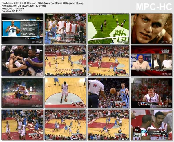 5.may 2007	Houston - Utah (West 1st Round 2007,game 7)   99-103