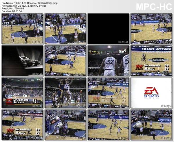 23.november 1993	Orlando - Golden State   122-112