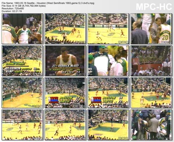 18.may 1993	Seattle - Houston (West Semifinals 1993,game 5)   120-95