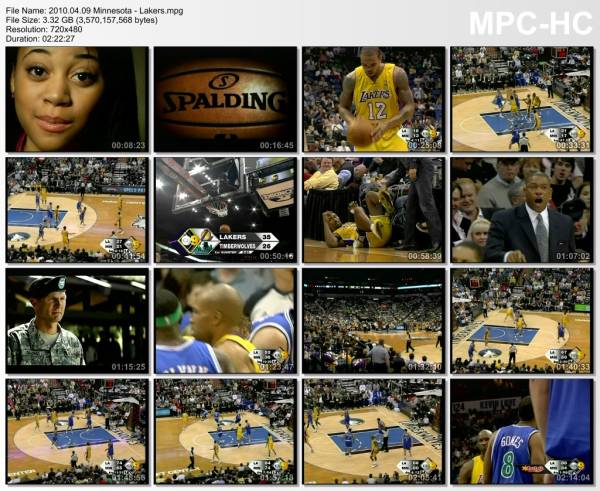 9.april 2010	Minnesota - Lakers   88-97