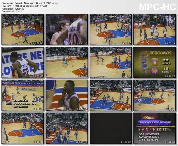 6.march 1991	Detroit - New York   99-102