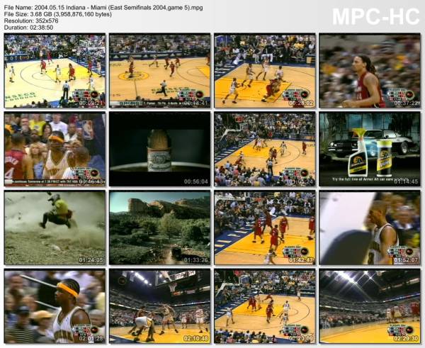 15.may 2004	Indiana - Miami (East Semifinals 2004,game 5)   94-83