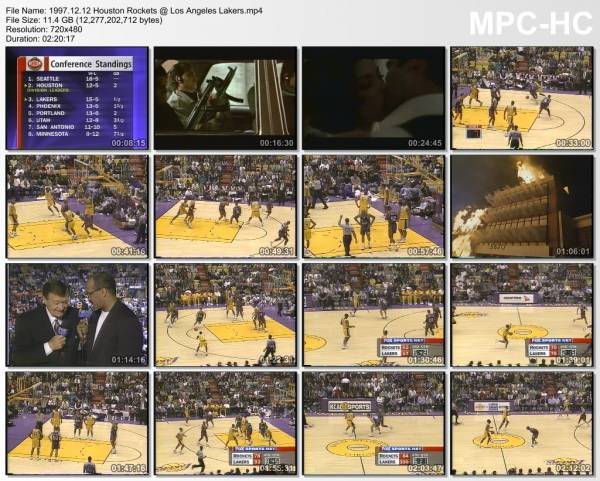 12.december 1997	Lakers - Houston   119-102