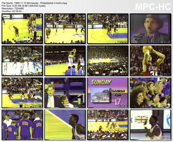 10.november 1989	Minnesota - Philadelphia   125-118 (OT)