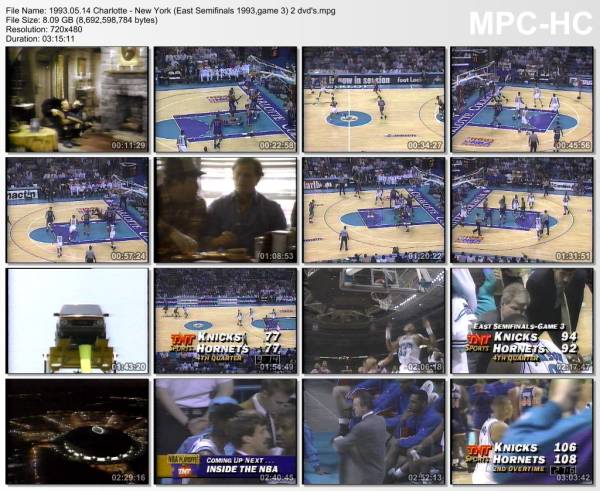 14.may 1993	Charlotte - New York (East Semifinals 1993,game 3)   110-106 (2OT)