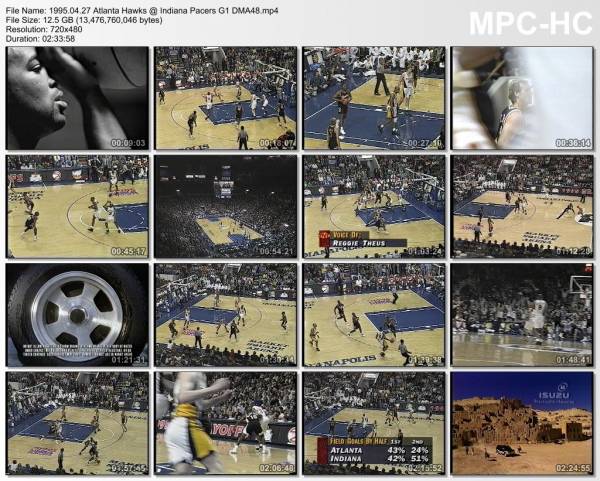 27.april 1995	Indiana - Atlanta (East 1st Round 1995,game 1)   90-82