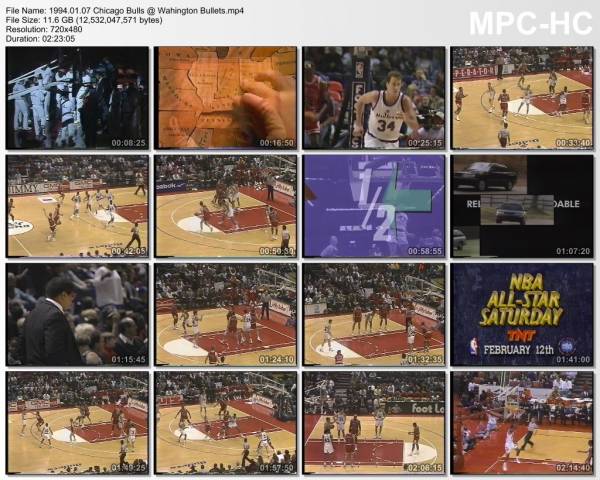 7.january 1994	Washington - Chicago   92-99
