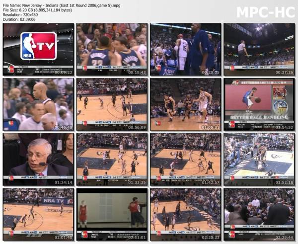 2.may 2006	New Jersey - Indiana (East 1st Round 2006,game 5)   92-86