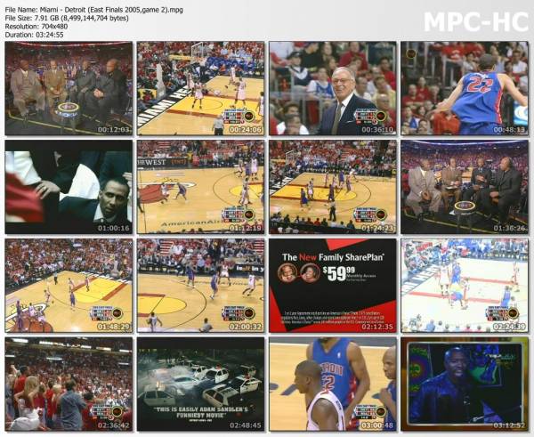 25.may 2005	Miami - Detroit (East Finals 2005,game 2)   92-86