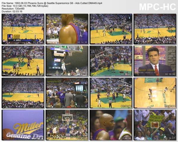 3.jun 1993	Seattle - Phoenix (West Finals 1993,game 6)   118-102