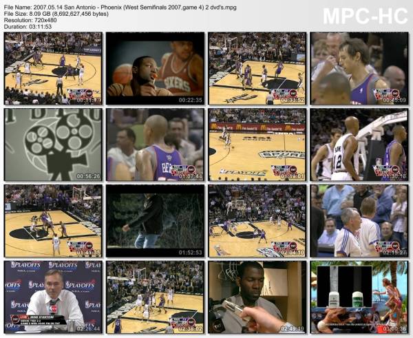 14.may 2007	San Antonio - Phoenix (West Semifinals 2007,game 4)   98-104