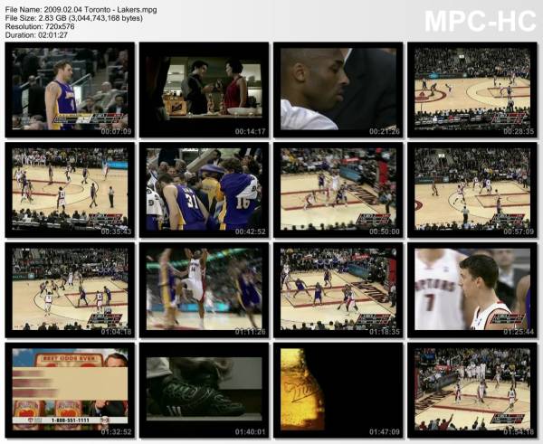 4.february 2009	Toronto - Lakers   107-115