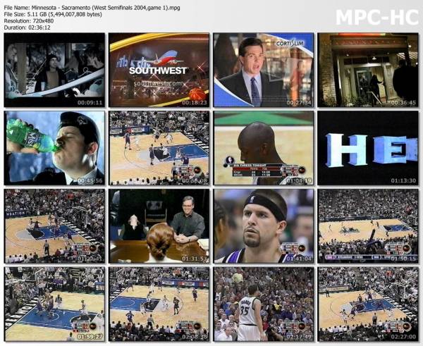 4.may 2004	Minnesota - Sacramento (West Semifinals 2004,game 1)   98-104