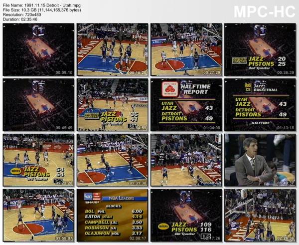 15.november 1991	Detroit - Utah   123-115