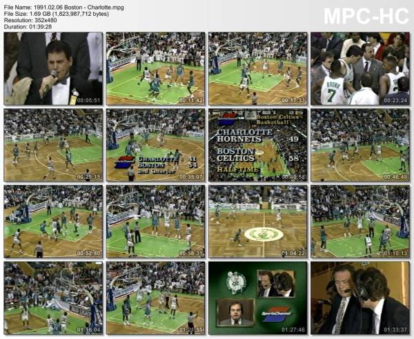 6.february 1991	Boston - Charlotte   133-117
