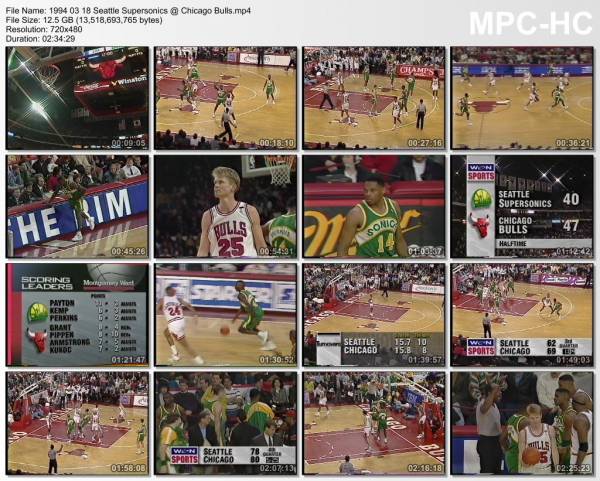 18.march 1994	Chicago - Seattle   87-84