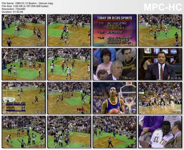 12.march 1989	Boston - Denver   121-115