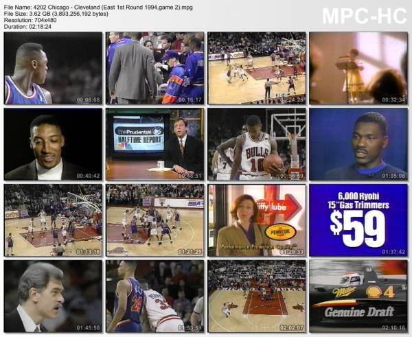1.may 1994	Chicago - Cleveland (East 1st Round 1994,game 2)   105-96