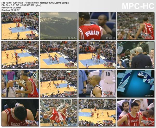 3.may 2007	Utah - Houston (West 1st Round 2007,game 6)   94-82
