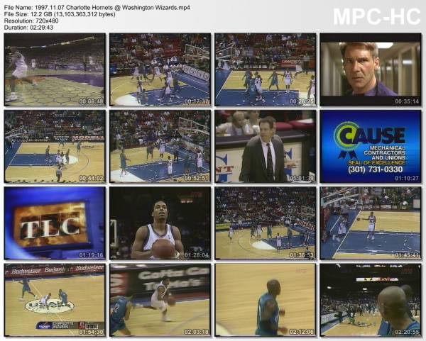 7.november 1997	Washington - Charlotte   82-107